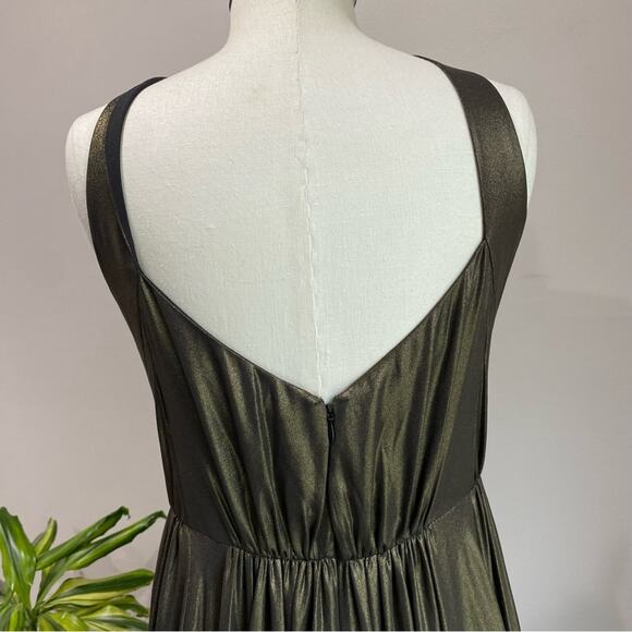 Haltson Hertiage Formal full Length Gown in Bronze Goddess SZ 8 - Picture 7 of 11